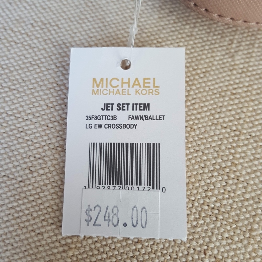 SOLD NWT Michael Kors LG Crossbody Bag Ballet Fawn - Picture 7 of 7